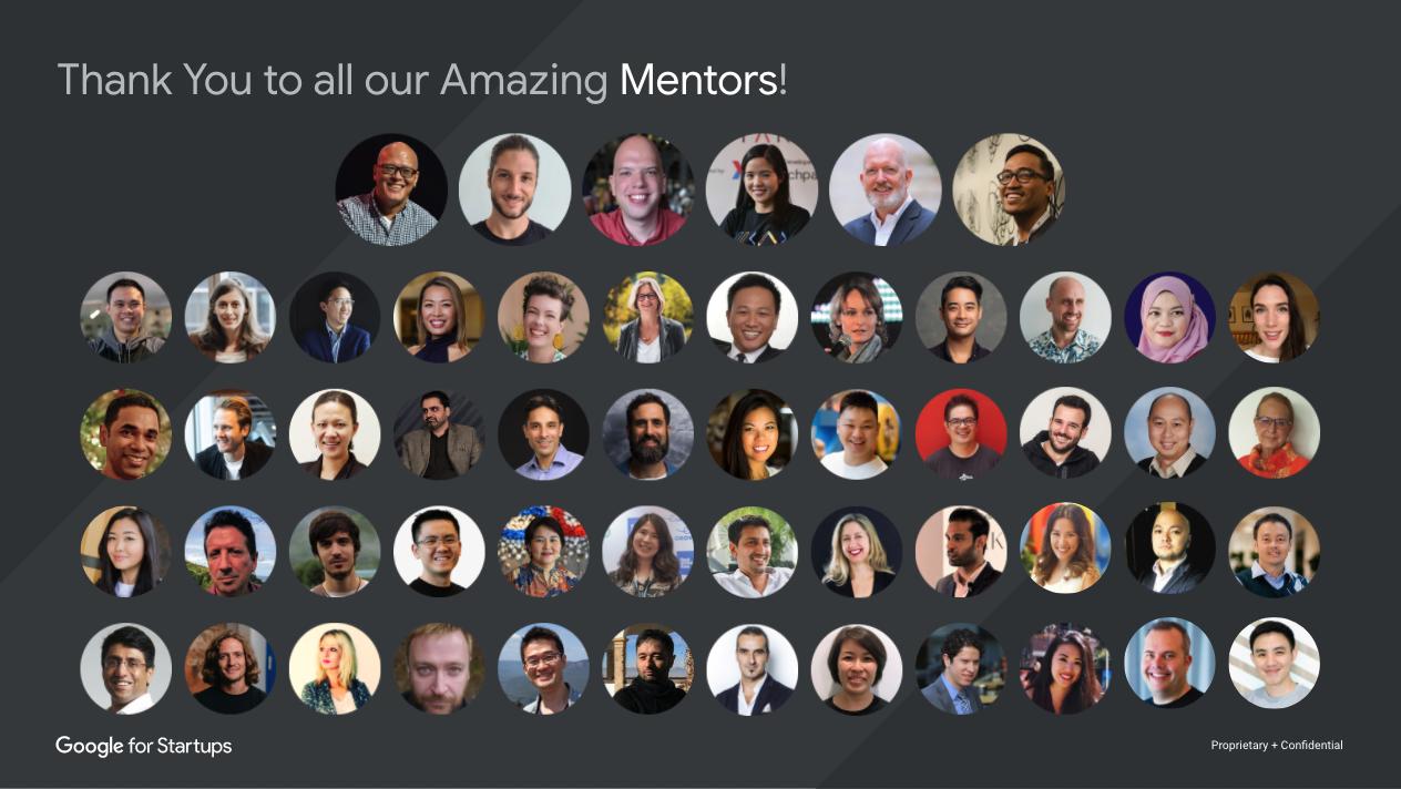 Google for Startups Accelerator mentors.