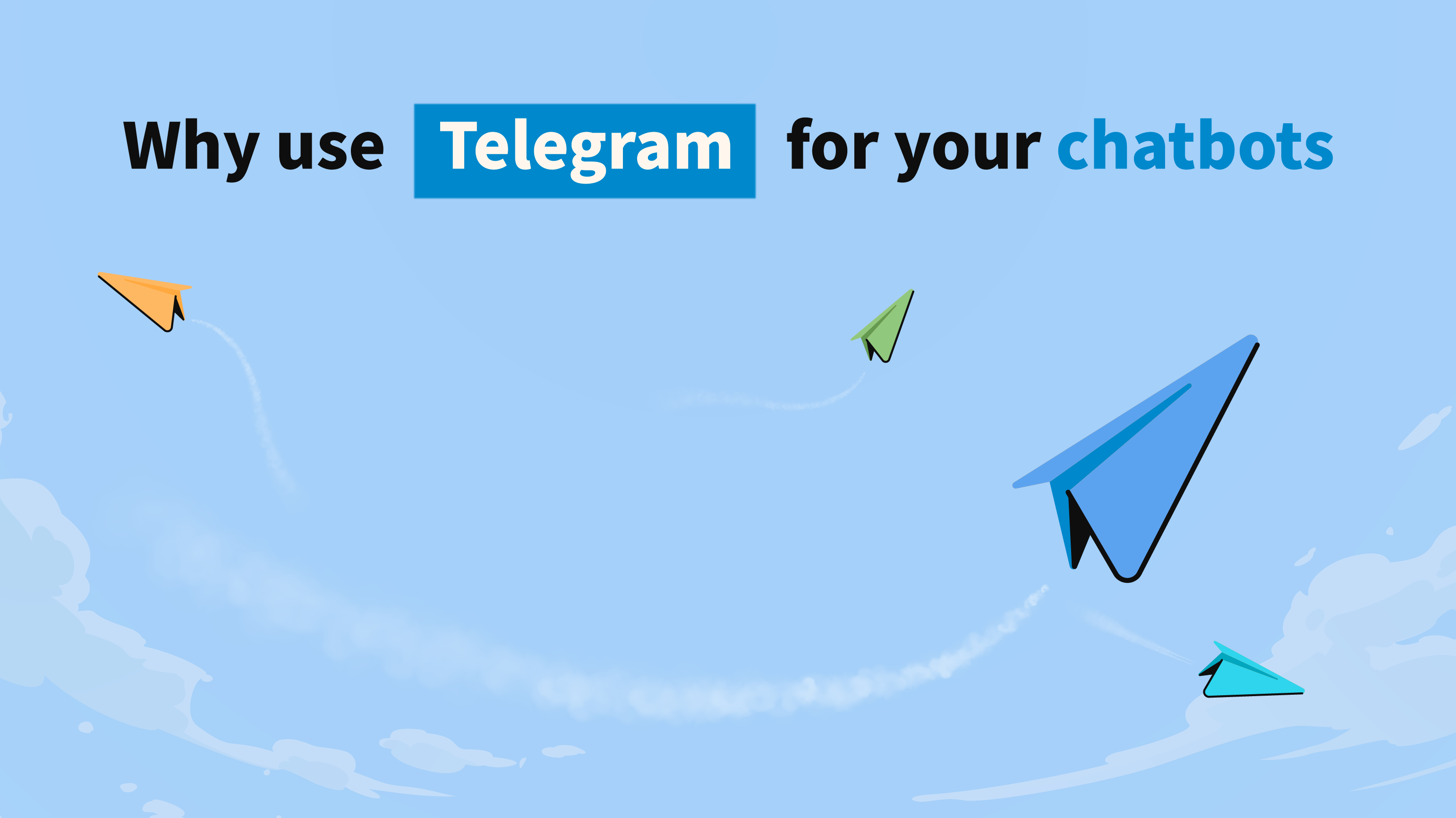 After learning about what is a Telegram bot, let us see why you should consider using Telegram for your chatbots (Illustration: Kata.ai)