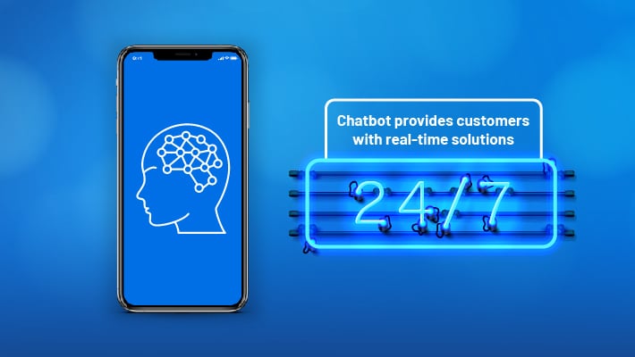 Chatbot provides customer service 24/7