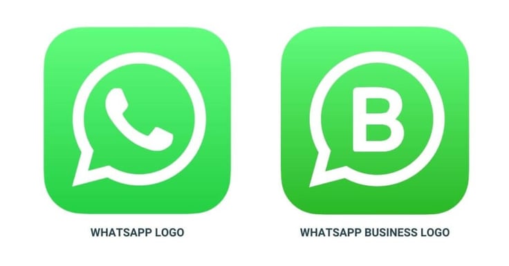 Salah satu perbedaan paling terlihat dari layanan WhatsApp Bisnis dan layanan WhatsApp biasa terletak di logo yang digunakan masing-masing layanan tersebut.